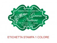 Etichette adesive per erboristerie, cosmetica, cosmesi (mm 48X31)  (cod.22M )